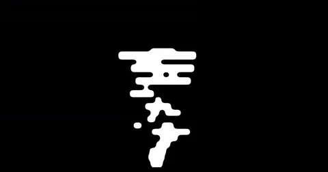 White flat cloud of smoke or steam on blackbackground Stock Footage 85041272