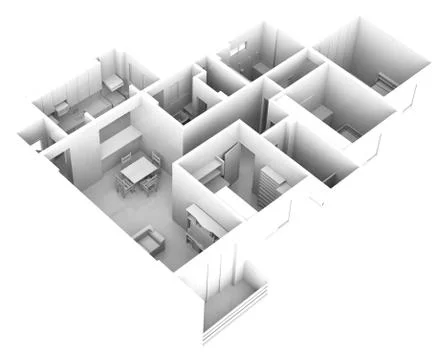 The white flat Stock Illustration