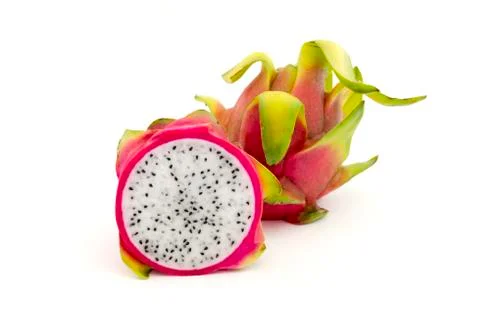 White-fleshed pitahaya Stock Photos