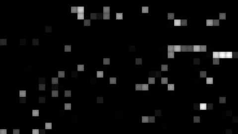 White flickering squares in crazy motion - seamless background (FULL HD) Video stock 76568401