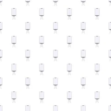 White flipchart easel pattern repeating seamless background イラスト素材