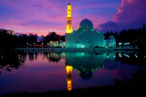 White float mosque Stock Photos