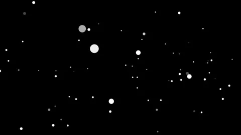 White Floating Particles and Starfield Bokeh Loop Video stock 337324077