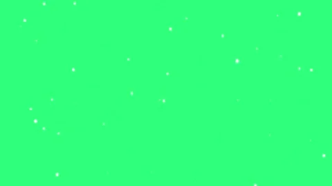 White Floating Particles Zoom Out on Green Screen Creating Depth and 3D Space Stock Footage 325989030
