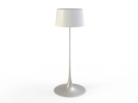 White Floor Lamp Stock Illustration