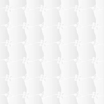 White Flora Trellis Texture Stock Illustration