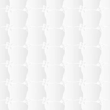 White Flora Trellis Texture Stock Illustration