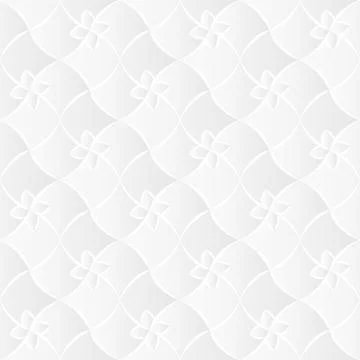 White Flora Trellis Texture Stock Illustration