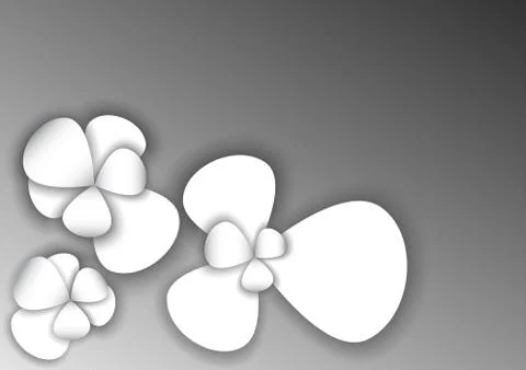 White floral background Stock Illustration