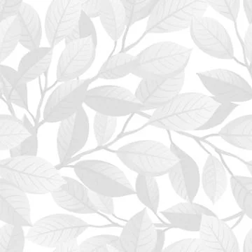 White floral seamless pattern. Stock Illustration