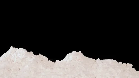 White flour on the dark background Stock Footage 71276865