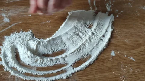 White flour Stock Footage 240497733