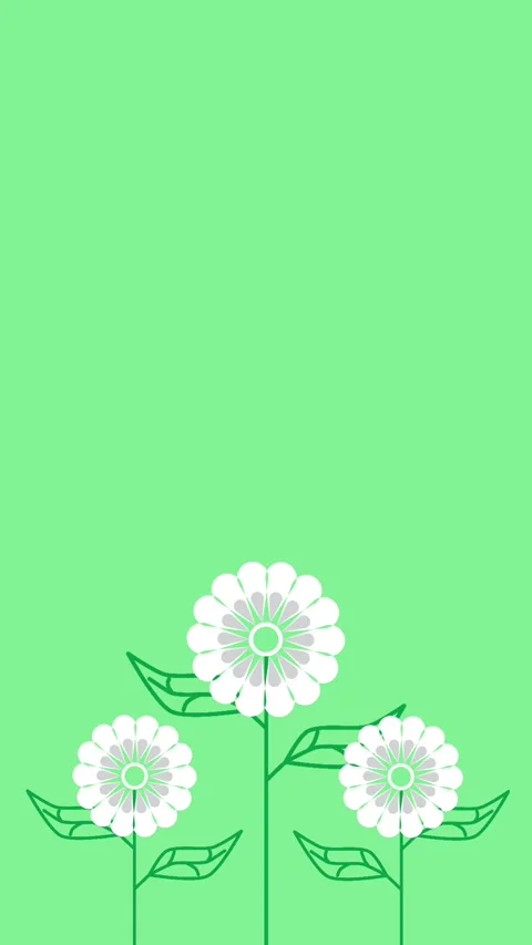 White flower animation Stock Footage 311699467