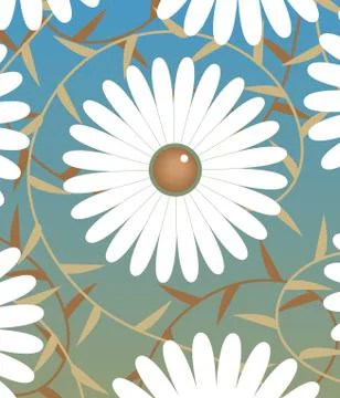 White flower Illustrazione stock