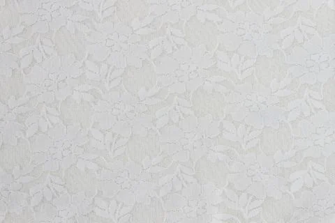 White Flower Lace Pattern Background Stock Photos