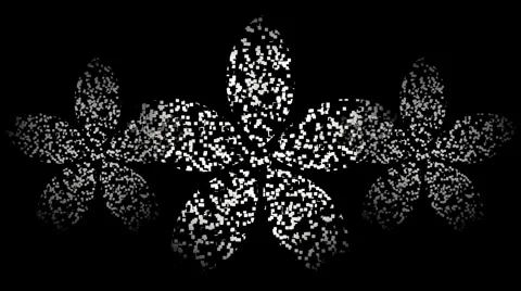 White flower pixels Stock Footage 302876257