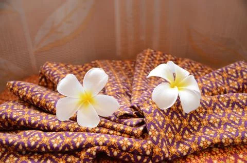 White flower in spa Stock Photos