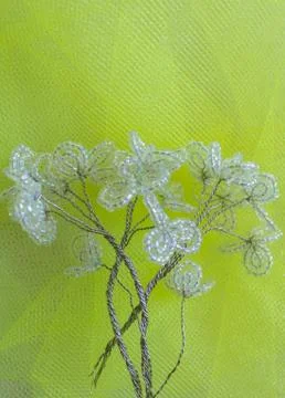 White Flowers Bead Stock Photos