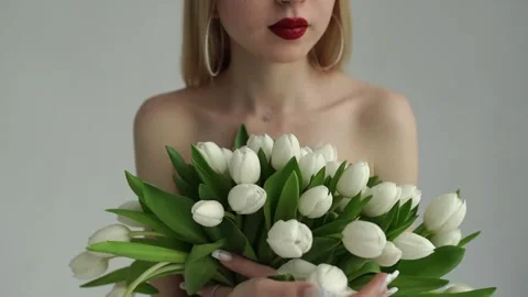 White flowers Stock Footage 273616417