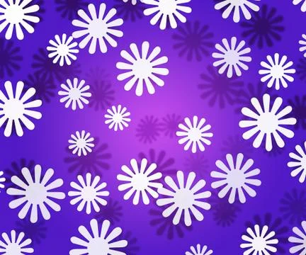 White flowers simple violet texture Stock Illustration