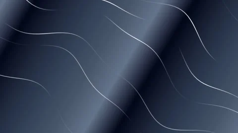White Flowing Wave Lines on Dark Gray to Black Gradient Stock Footage 327774961