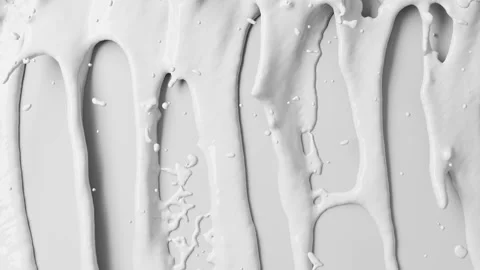 White flows of milk with splashes and liquid texture. Stock-Footage 279707356