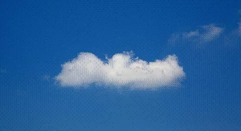 White fluffy cloud floating on clear blue sky Photos