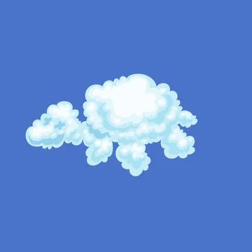White fluffy cloud in shape wild turtle flying on blue sky a vector illustration 스톡 일러스트