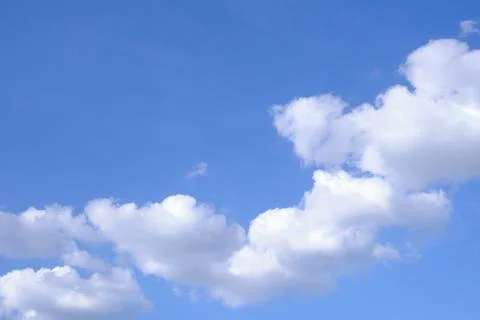 White, Fluffy Clouds In Blue Sky. Background From Clouds. Stock Photos