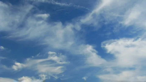 White fluffy clouds 库存影片 154315