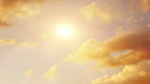 White fluffy clouds Stock Footage 71170408