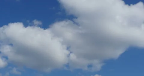 White fluffy clouds Stock Footage 115277234