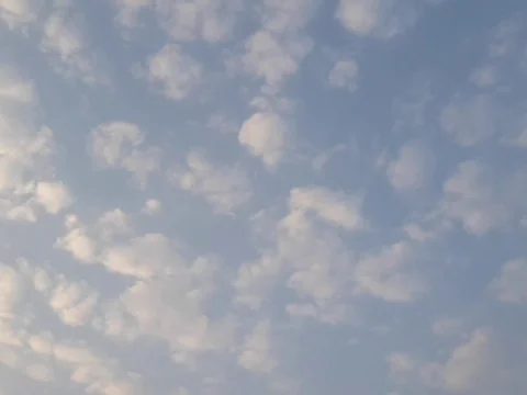 White fluffy clouds Stock Footage 123500450