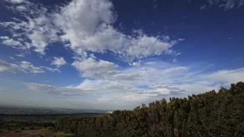 White fluffy clouds. Video stock 333562069