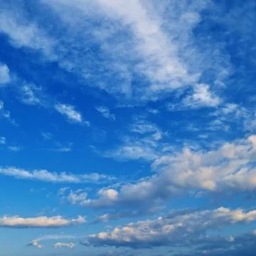 White fluffy clouds 写真素材