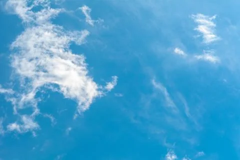 White fluffy clouds Stock Photos