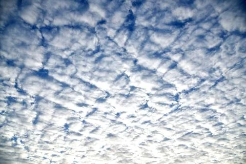 White fluffy clouds Stock Photos