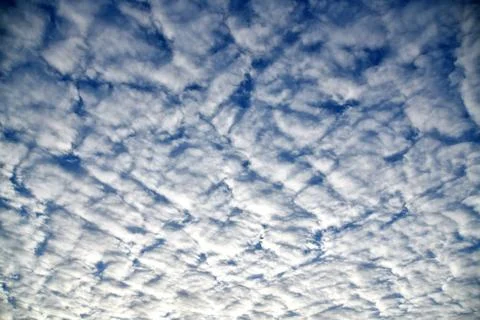 White fluffy clouds Foto stock