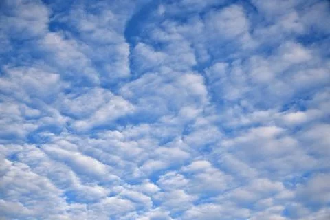 White fluffy clouds Stock Photos
