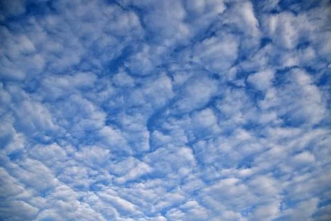 White fluffy clouds Foto stock