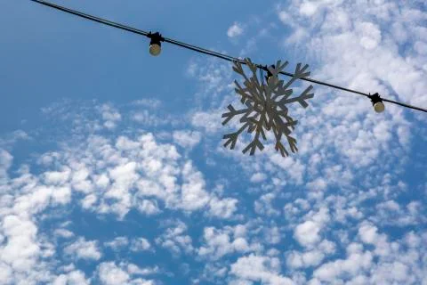 White fluffy clouds Stock-Fotos