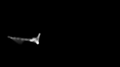 White Fluid particles spreading or dispersion Video stock 124578961