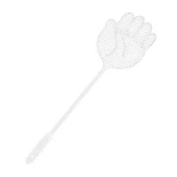 White Flyswatter in Shape of Hand. 3d Rendering イラスト素材