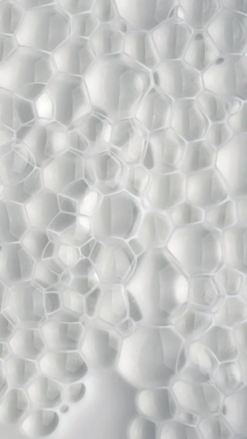 White Foam Bubble Texture. Video stock 339870323