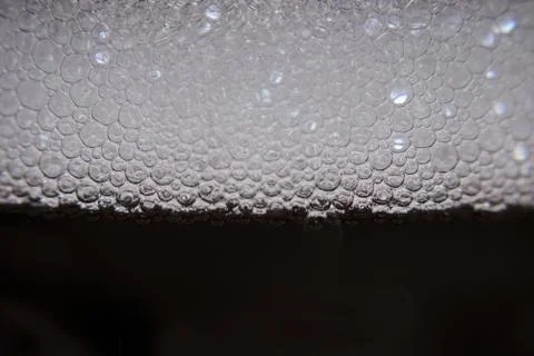 White foam bubbles 库存照片