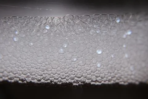 White foam bubbles Foto stock