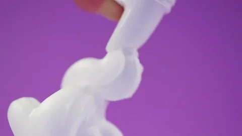 The white foam is filled in a circle. Stock Footage 77556627