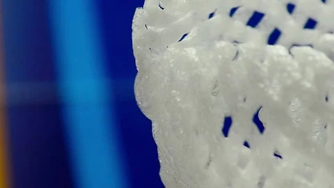 White foam net  Stock Footage 303500901