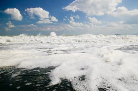 White foam Stock Photos