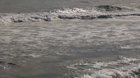 White foam on sea waves Stock Footage 65499559